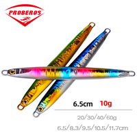 1 Piece Fishing Glow Jigs No Hook 10G 20G 30G 40G 60G 10 Colors Jigbait Lure Shore Cast Decoys Metal Bait Artificial Lures  Sale