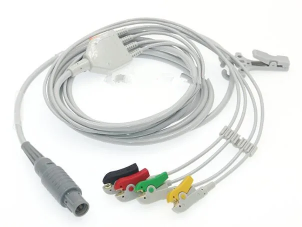 Primedic 4-lead ECG cable ECG lead wire for Primedic MD1/DM10/DM20 defibrillator