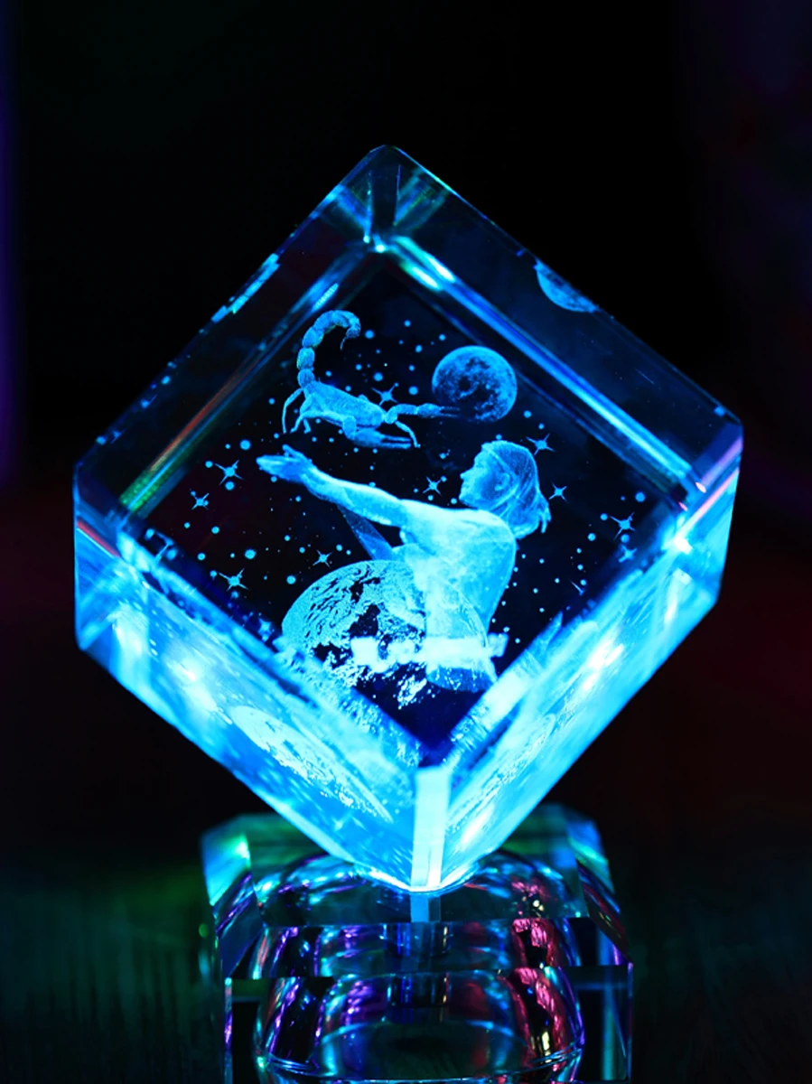 Twelve Luminous Decoration Ideas Carved Inside The Crystal Cube Constellation