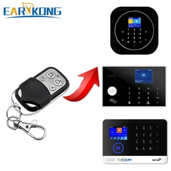 433MHz Wireless Metal Remote Controller Only For W123 /G50 / PG-103 / W2B etc... Wifi GSM Alarm System Key Chain