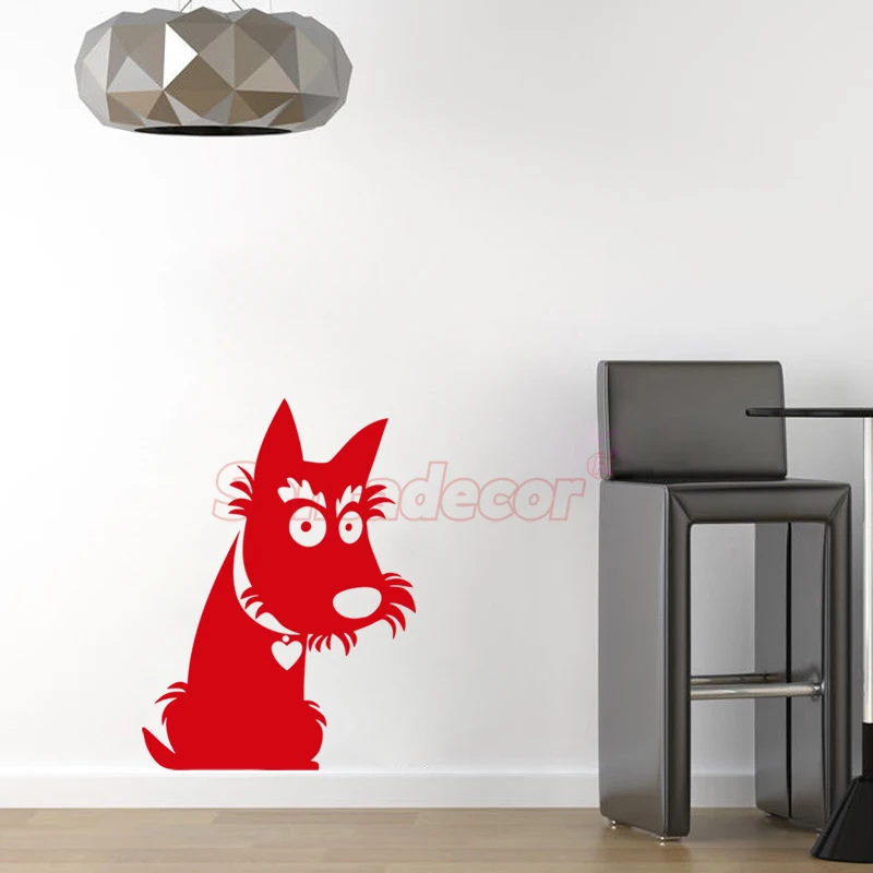 Cool Scottish Terrier Sticker Dog And Pet Mural Wall Art Decal Home Decor Poster House Decoration Wallpaper 30 cm x 40 cm