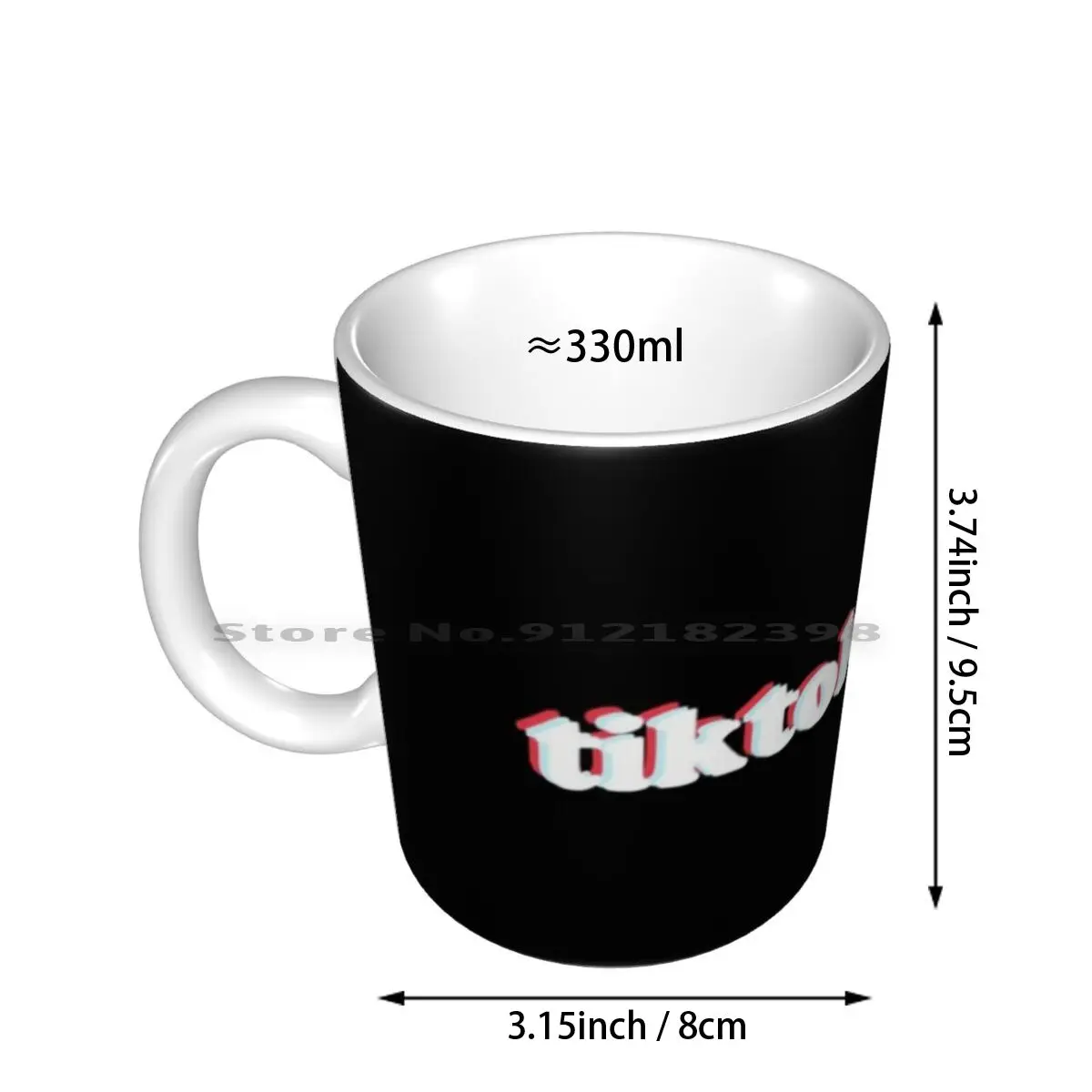 Addict Ceramic Mugs Coffee Cups Milk Tea Mug Tok Tictoc Tick Tock Addict Addiction Addict Tic Tock Addict Addict Creative