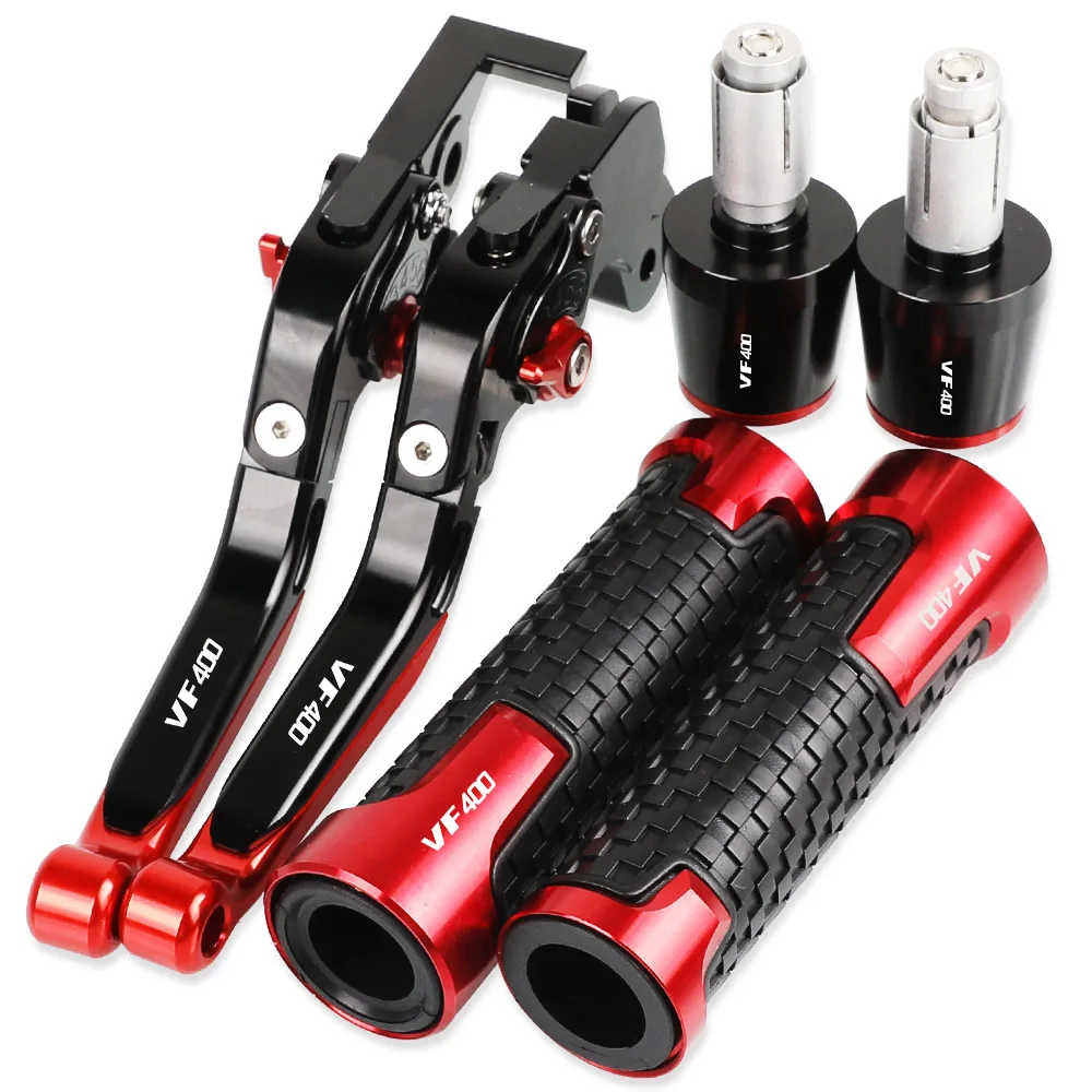 

VF 400 Motorcycle Aluminum Adjustable Extendable Brake Clutch Levers Handlebar Hand Grips ends For HONDA VF400 ALL YEARS