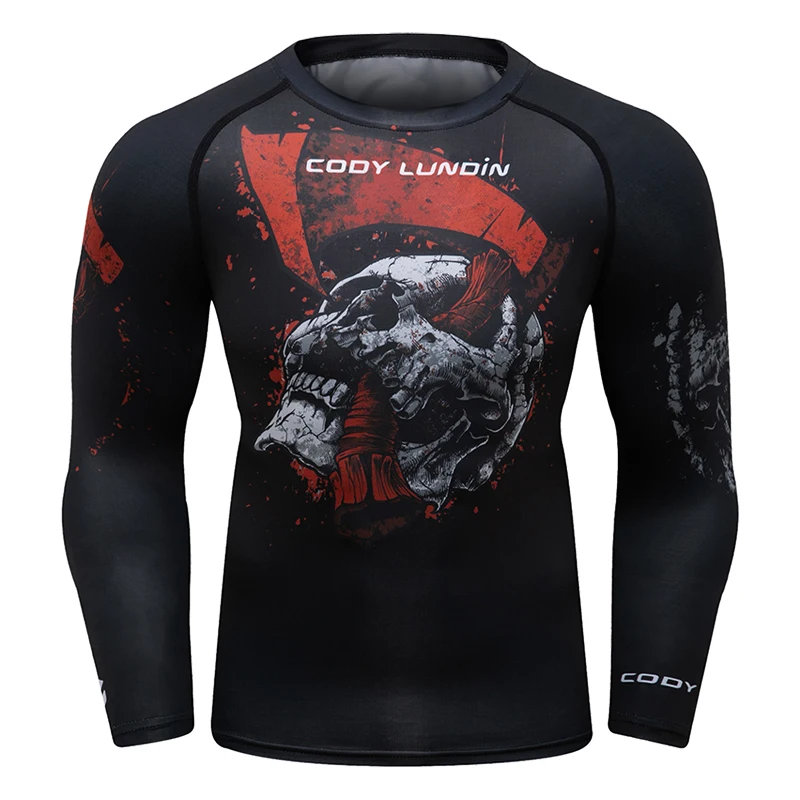 Cody Custom Sublimation Compression Sunscreen T-shirt Sports Shirts Graphic BJJ No Gi Rashguard Bodybuilding Jiu Jitsu Tees