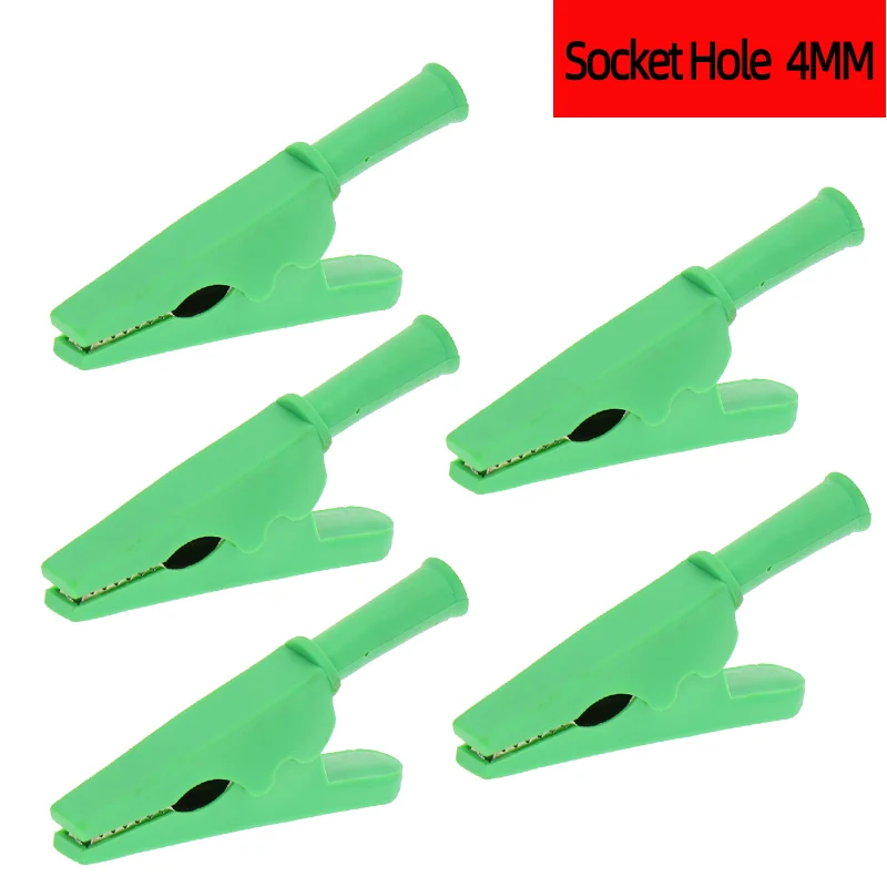 1pcs 50A 5 colors 83MM alligator car caravan battery test cable clip alligator clip connector plug power supply