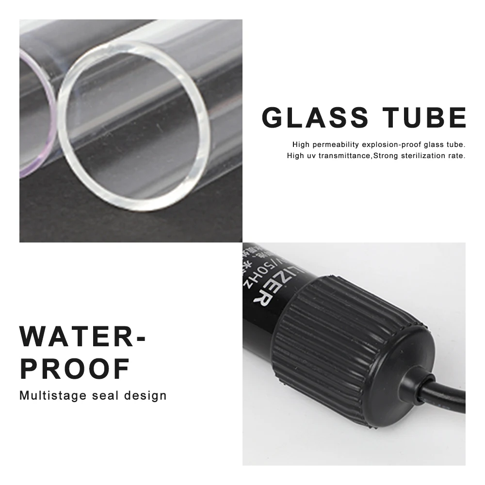 220V Aquarium Ulraviolet Lights UVC Sterilizer Ish Reservoir Disinfection For Fish Tank Sterilizing 3W 5W 7W 9W 11W 13W
