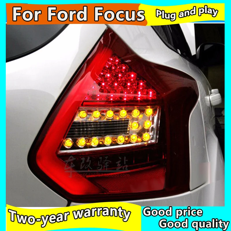 

Car Styling for Ford Focus 3 Taillights 2012-2014 Focus Hatch Back LED Tail Lamp Rear Lamp DRL+Brake+Park+Signal led lights