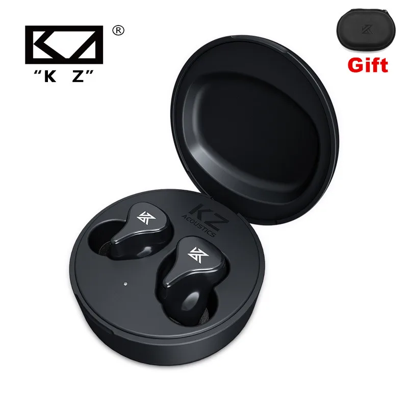 KZ Z1 Pro TWS kopphone True Draadloze Game Oordopjes Touch Control, cancelación de ruido, Auriculares deportivos HiFi compatibles con Bluetooth