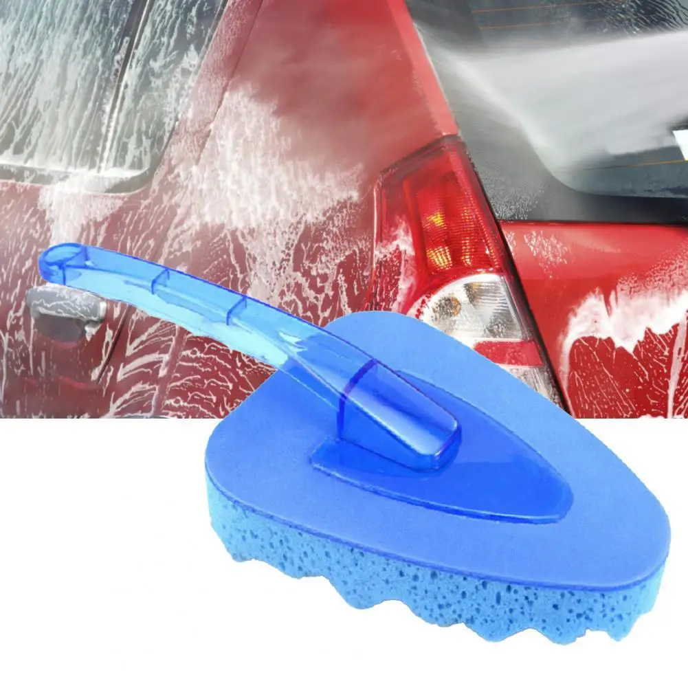 

Car Sponge Brush High-efficiency Multi-purpose Blue Window Door Cleaning Tool for Vehicle