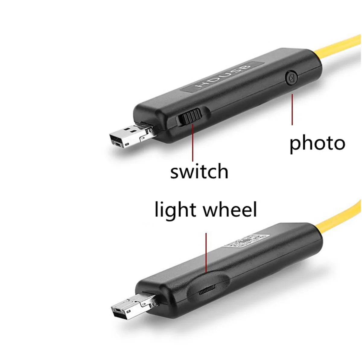 2MP 1200P Semi-rigido USB WIFI Endoscopio CMOS Periscopio Ispezione Otoscopio 3in1 Microscopio digitale wireless per PC e smartphone