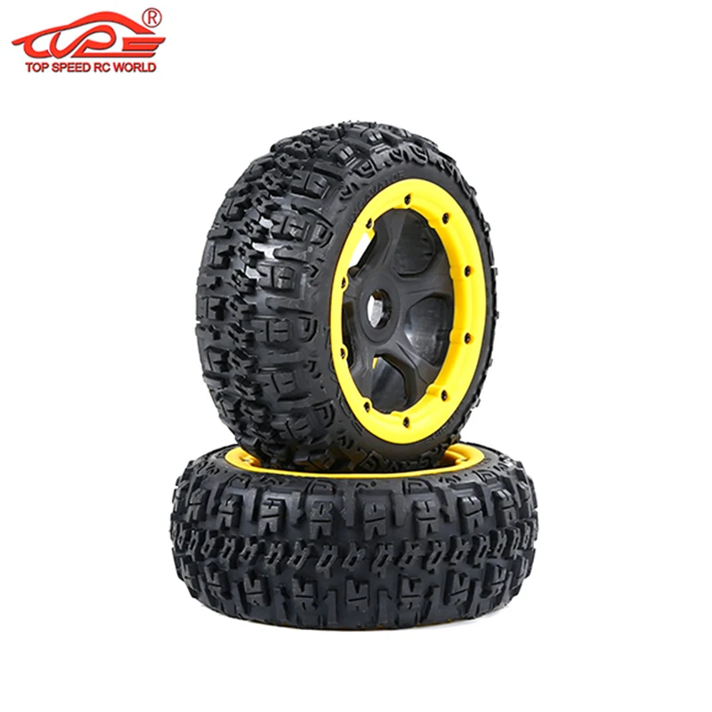 

Third Generation Knobby Tyre Front or Rear Tire Assembly for 1/5 Scale HPI ROFUN BAHA ROVAN KM BAJA 5B Truck Rc Car Parts