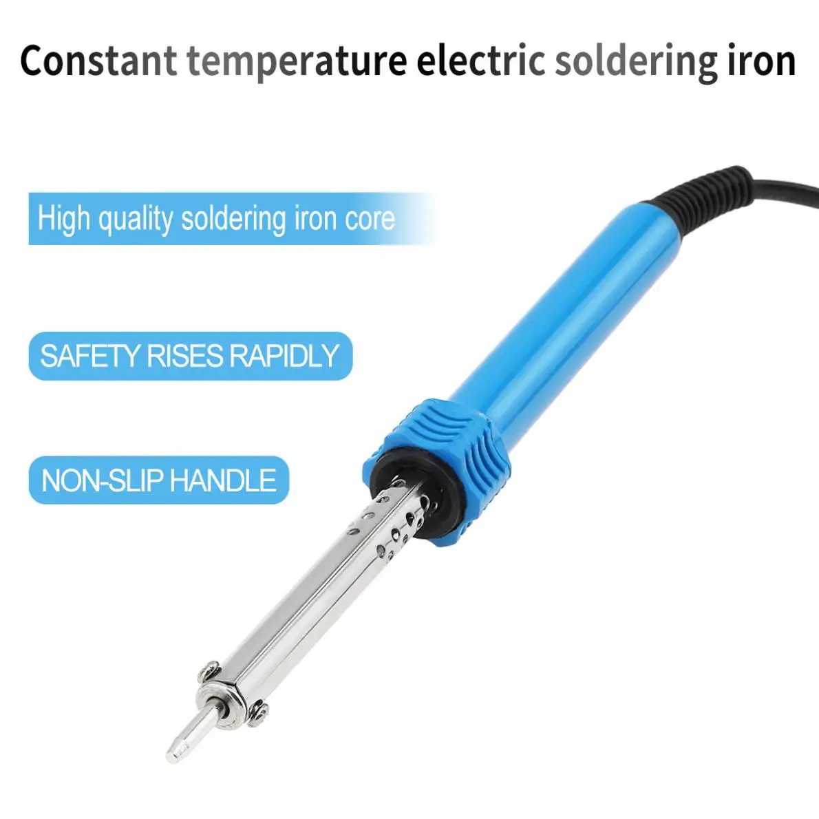 Bolígrafo de soldador eléctrico de calefacción externa portátil, 40W, 110V, con enchufe estadounidense para trabajos electrónicos
