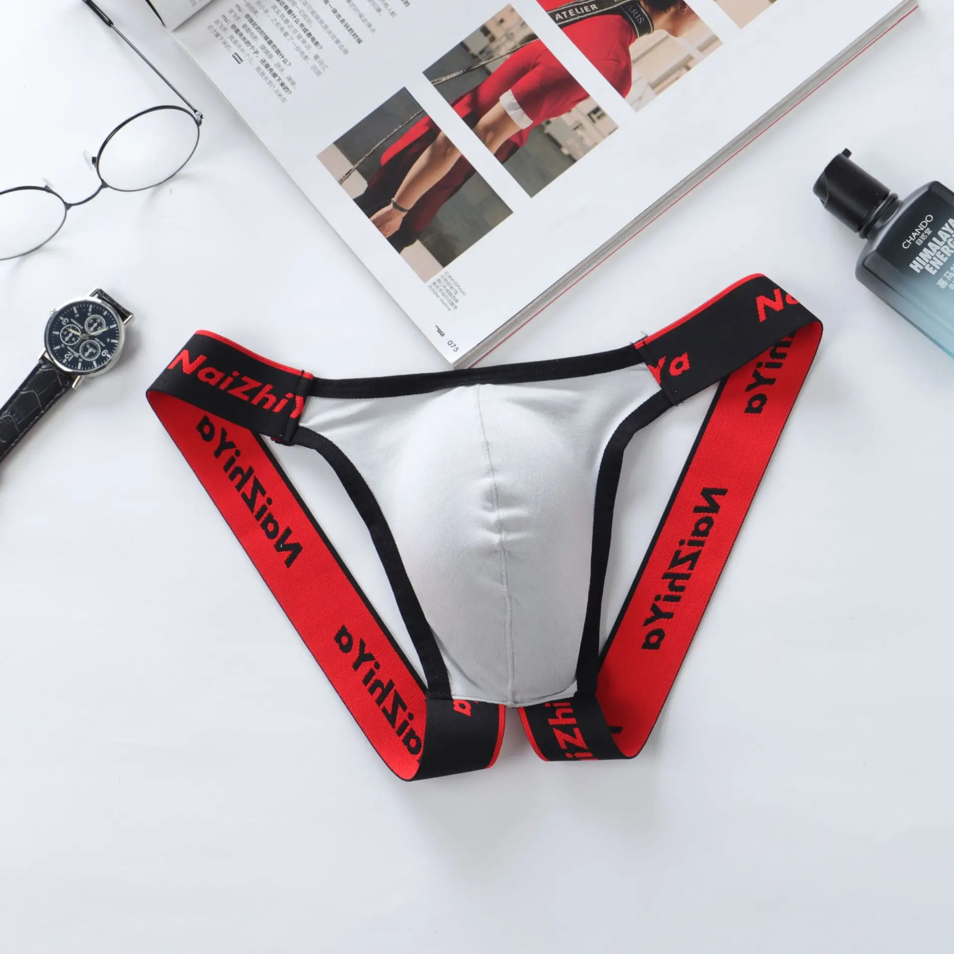 Male Underwear Sexy Underwear Back Hallow Men's Solid Thong Exotic Briefs Men's Jockstrap Men's G-Strings & Thongs Sexy T-back image 6