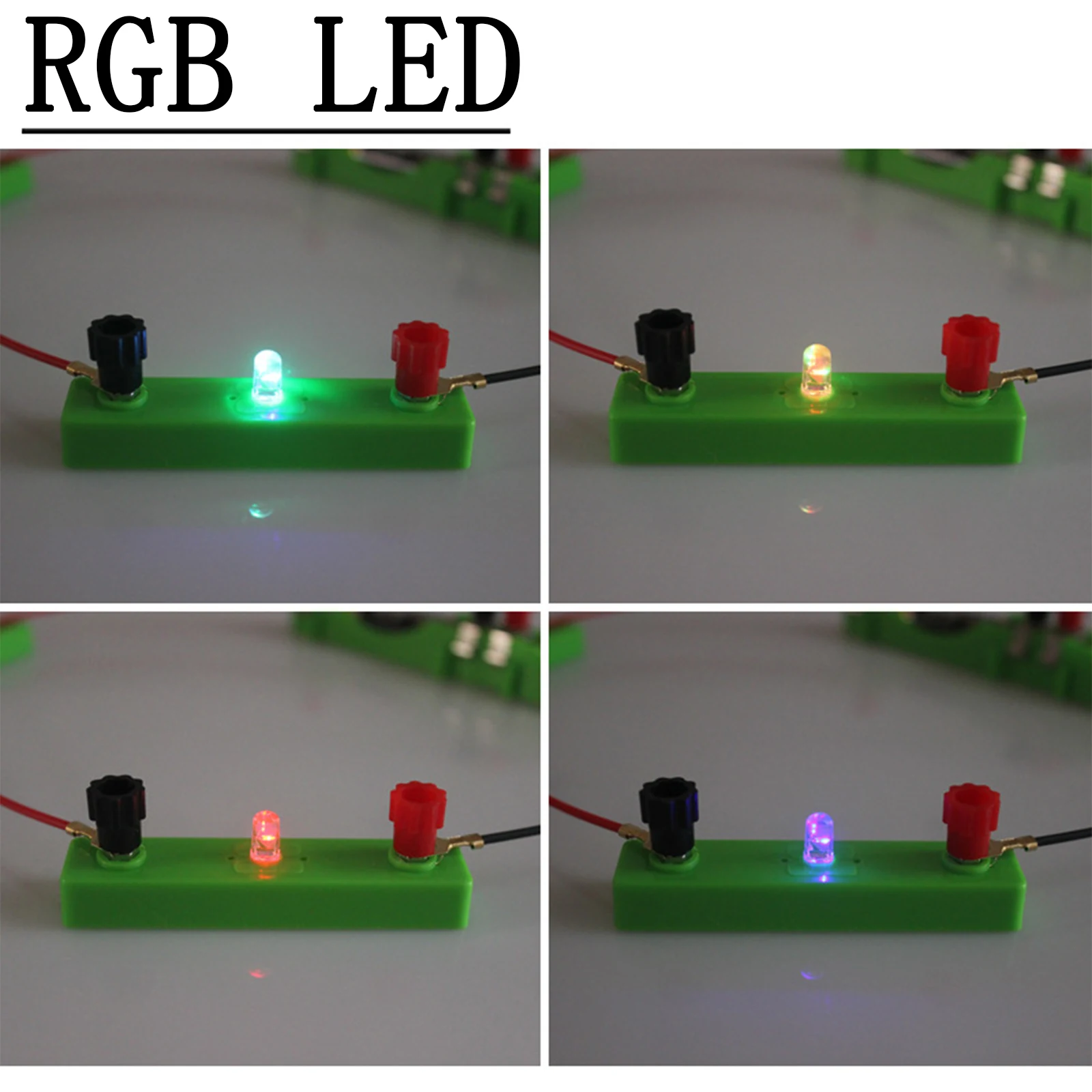 RGB LED Physical Experiment Equipment For Electrical Experiment Accessories Light-Emitting Diode (LED) Physical Electromagnetic