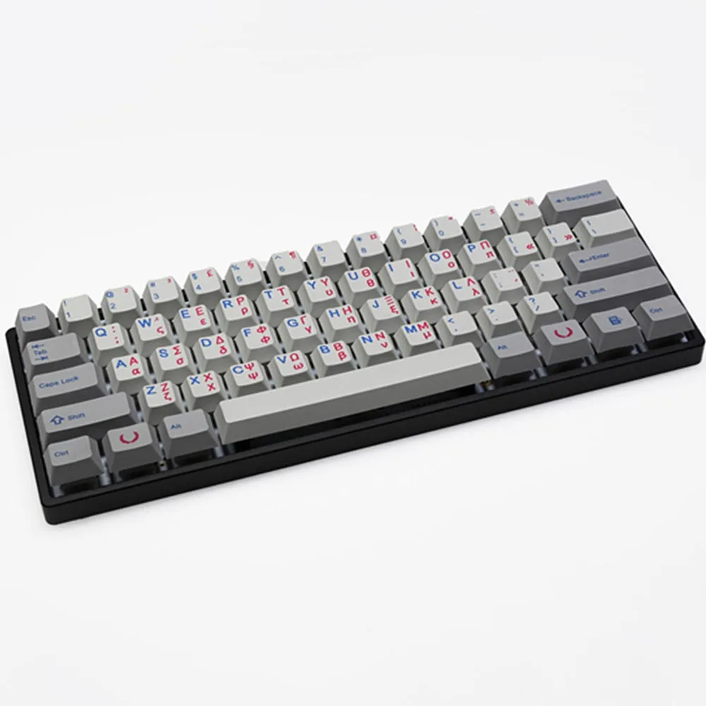 Greek English Language Design Cherry Profile Keycaps For Cherry Mx Switch Mechanical Gaming Keyboard Base Mod Numpad Keycaps