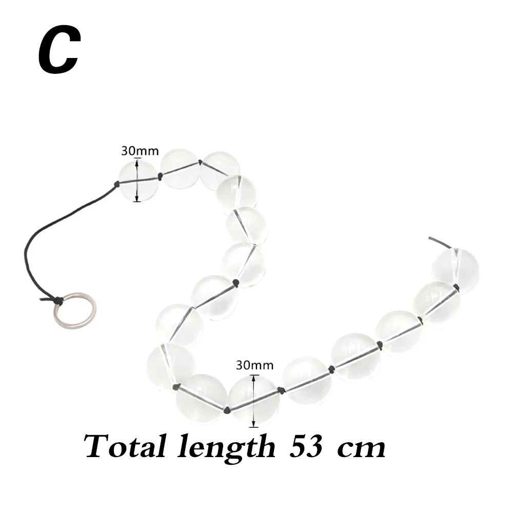 خرز شرجي زجاجي للنشوة الجنسية للمرأة ، لعبة جنسية ، محفز ، حلقة شد المهبل ، ألعاب الكبار ، إكسسوارات جنسية #6