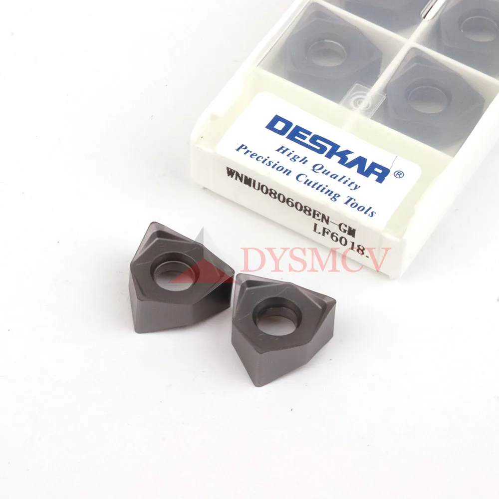 DESKAR100 % Original WNMU080608คาร์ไบด์เครื่องตัดใบมีดตัดใบมีดเครื่องมือเครื่องจักรกลโลหะ