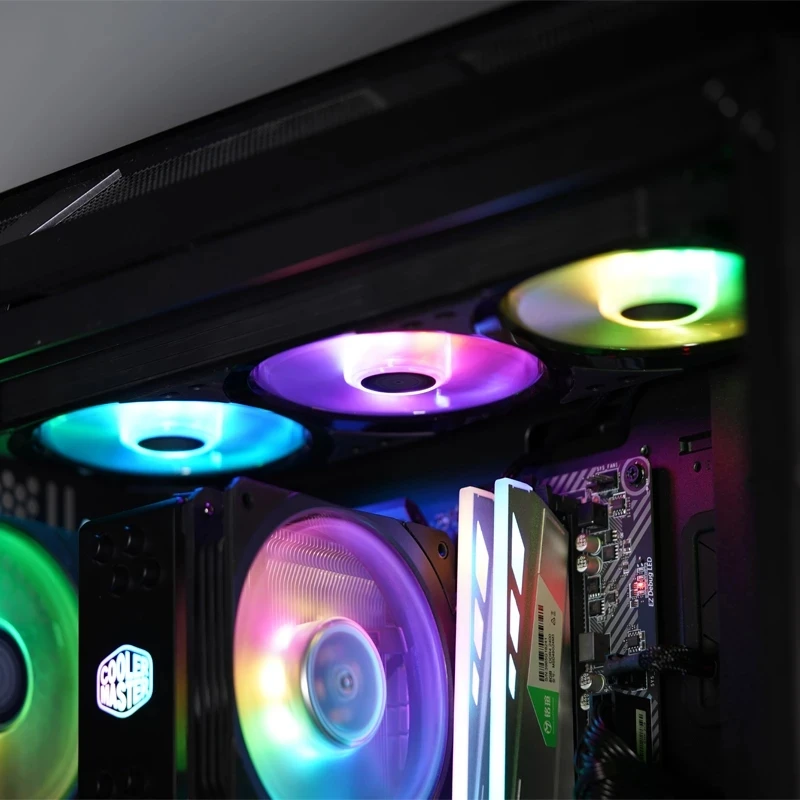 Кулер Мастер MFX-B2D3-18NPA-R1 SF360R ARGB 360mm квадратной оправе адресуемых RGB светодиодный вентилятор 360 водяного охлаждения заменой вентилятора