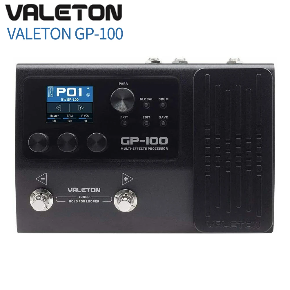 VALETON / GP-100 -Ampero\'s brother model ultra-compact multi- Effector Processor Loop/Drum，Guitar Bass Pedal with 140 GP100