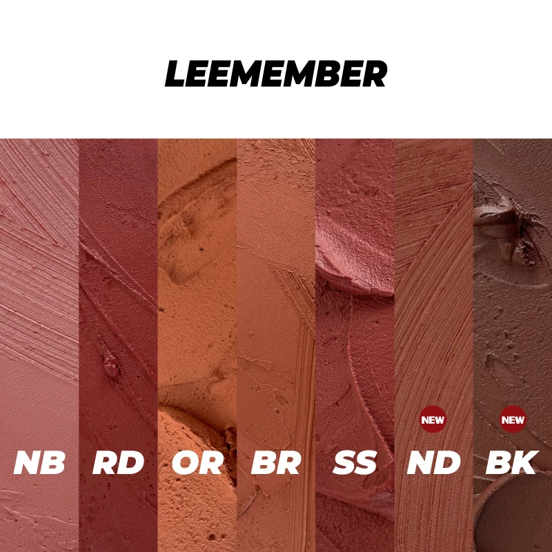 LEEMEMBER New Shades Update! Autumnt Chestnut Mud Soft Mist Velvet Cloud Matte Lip Glaze Long-Lasting Women Makeup