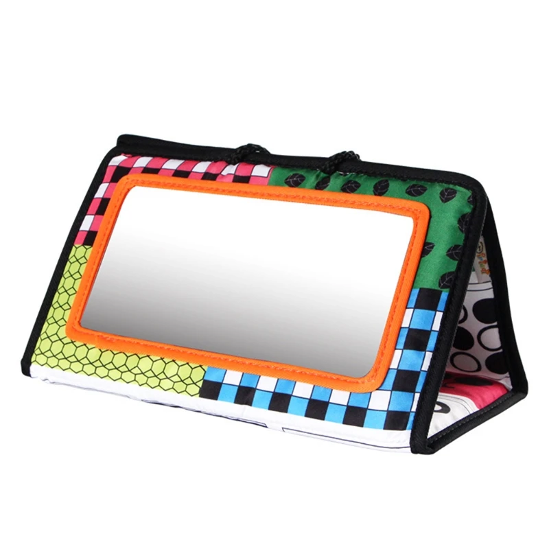 Bebê espelho retrovisor espelho retrovisor espelho de pano livro banco de trás do carro segurança crianças monitor pendurado pingente brinquedos presentes d5qa