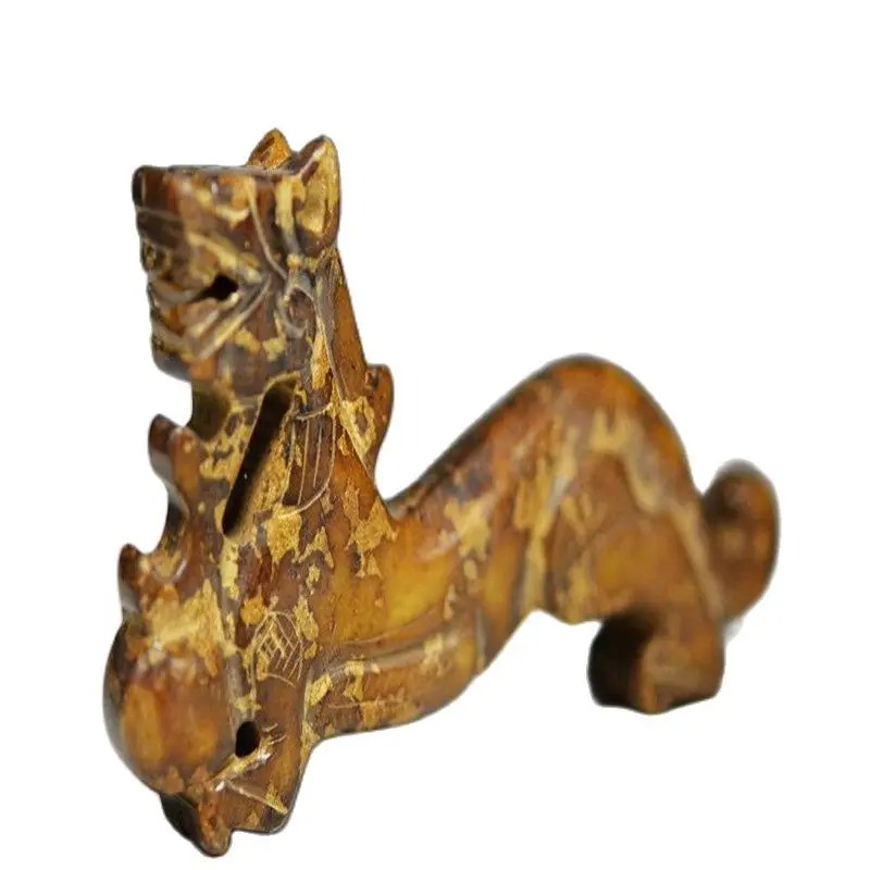 

Cleverly China Old Jade Hand Carved Statues----Dragon