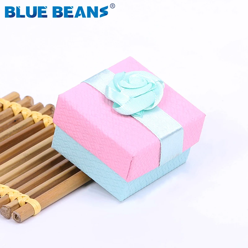 Picture 7: Gift Boxes Square jewelry organizer shape box Engagement Ring For Earrings Necklace Bracelet Display Holder rose flower new gold