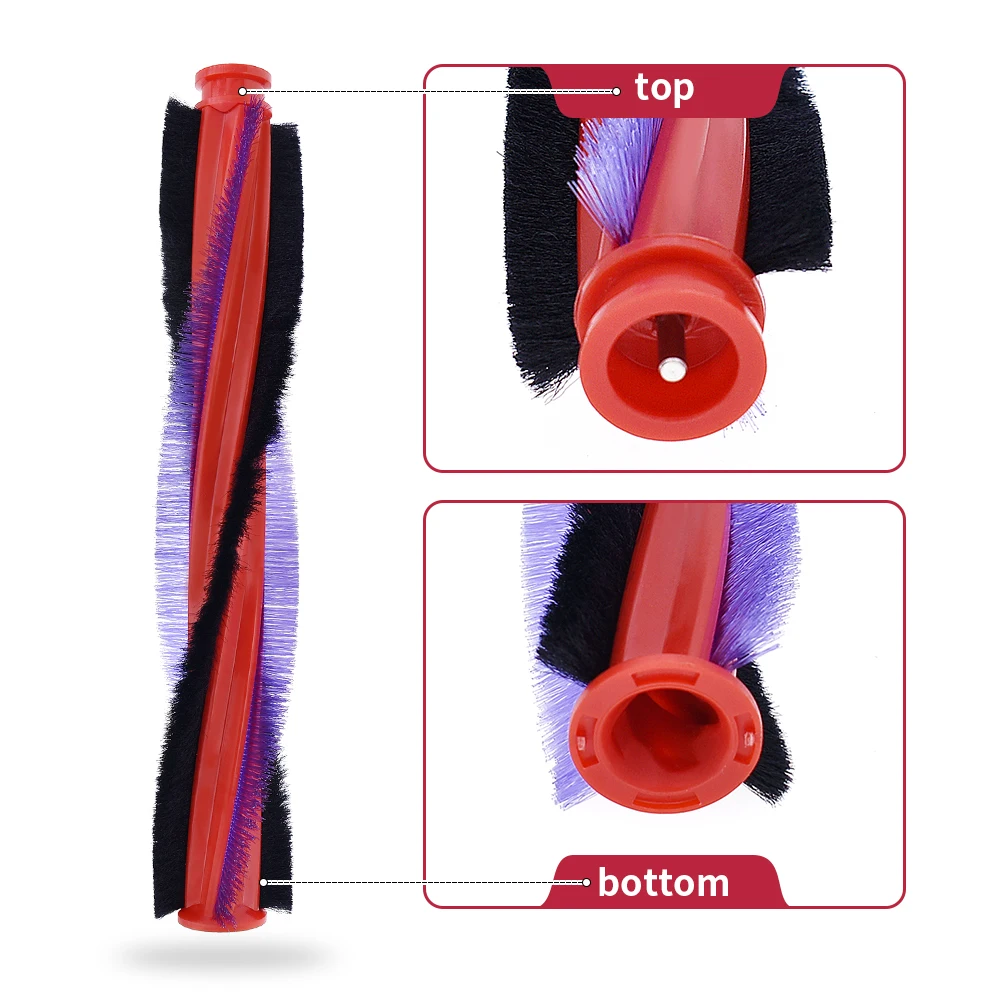 Pièces de filtre pré et post-moteur pour aspirateur sans fil, brosse à poils d'animaux, compatible avec Dyson V6, DC59, DC62, SV03, 18.5cm, 22.5cm