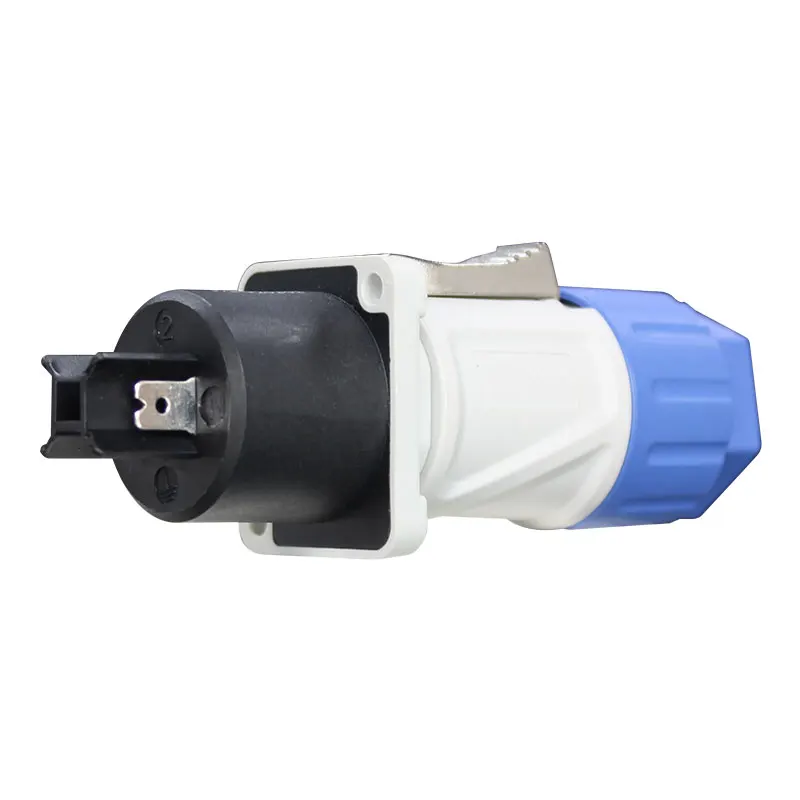 Tomada soquete interior de aviação 20a, 3 pinos, painel de montagem, cabo com conector ul certificação, plugue de aviação