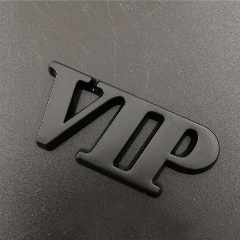 3D Metal VIP Car Sticker Emblem Badge Decals For Audi Nissin Subaru Honda Suzuk Lexus Chevrolet Peugeot Renault Ford - view 6