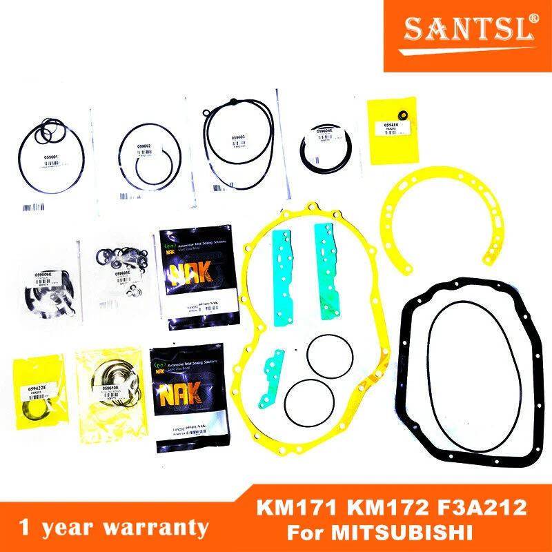 

KM171 KM172 F3A212 Auto Transmission Parts Seals Gaskets Overhaul Kit Fit For MITSUBISHI Car Accessories Transnation