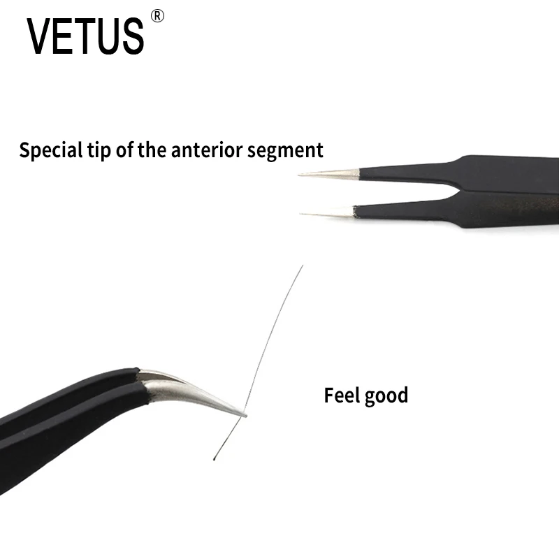 VETUS-الدقة مكافحة ساكنة الملقط مجموعة ، الفولاذ المقاوم للصدأ ، بغا أداة إصلاح ، 6 قطعة لكل مجموعة