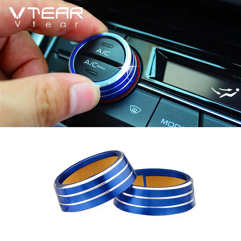 Vtear For Geely Atlas Emgrand NL-3 Proton X70 car AC switch button cover audio knob lid decoration accessories car-styling 2019