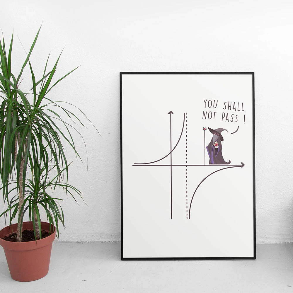Math Poster Education Canvas Painting Stay Positive Like Absolute Value Wall Art Print Modern Picture Living Room Home Decor