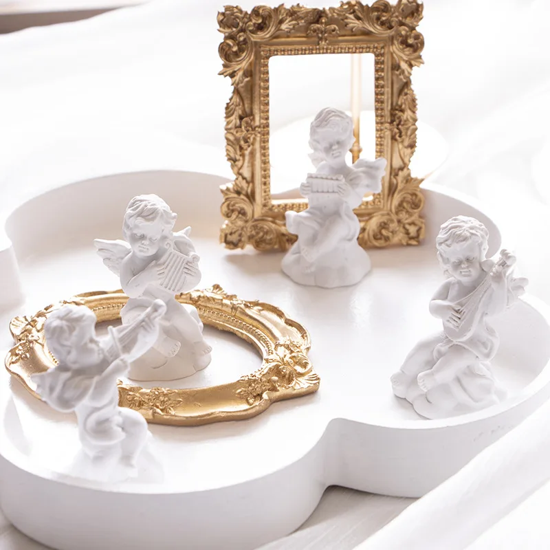 Mini angelo decorazione in resina puntelli per foto fotografia sfondo decorazione puntelli