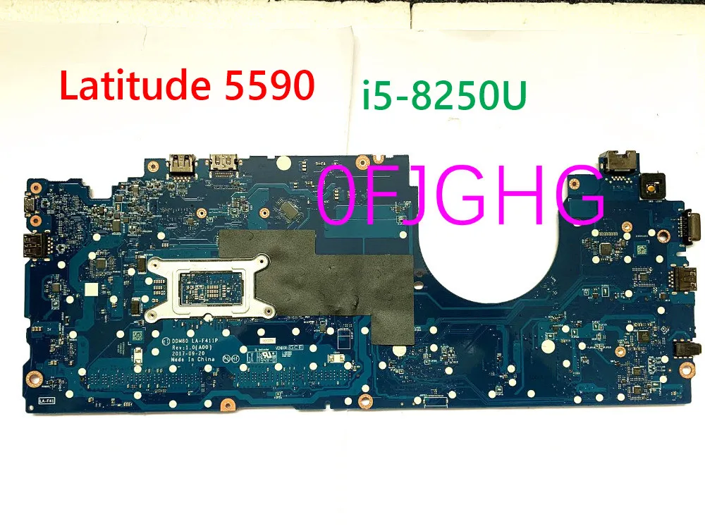 Imagem -02 - Motherboard para Dell Latitude 5590 Laptop Motherboard Boa Mainboard La-f411p cn I58250u 1.6 Ghz Intel 100 Testado Alta Qualidade