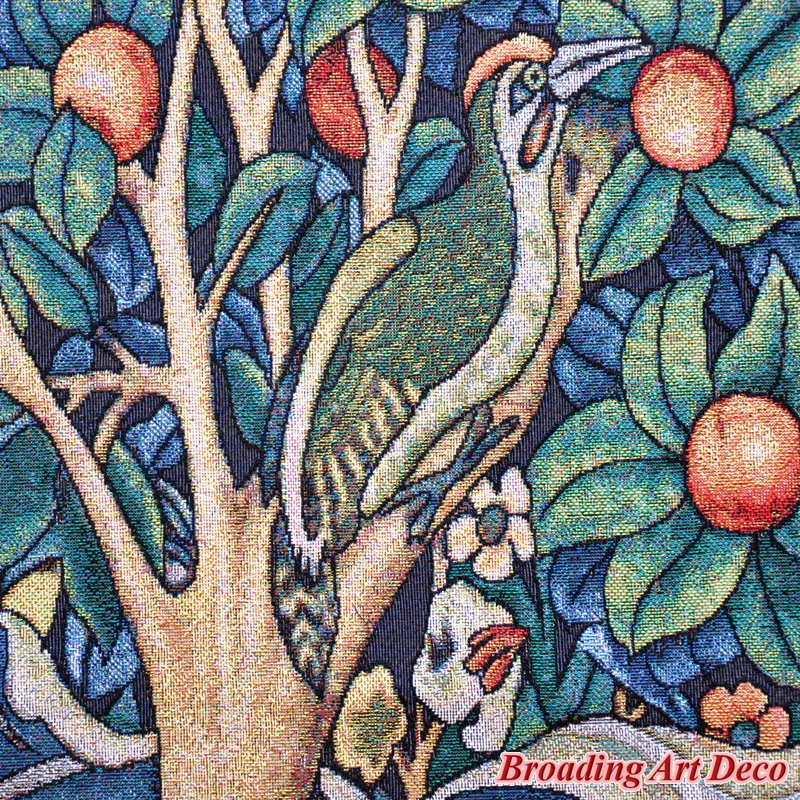 William Morris Woodpecker Tapestry Wall Hanging Jacquard Weave Gobelin Home Textile Decoration Cotton 100% Big Size 140x68cm