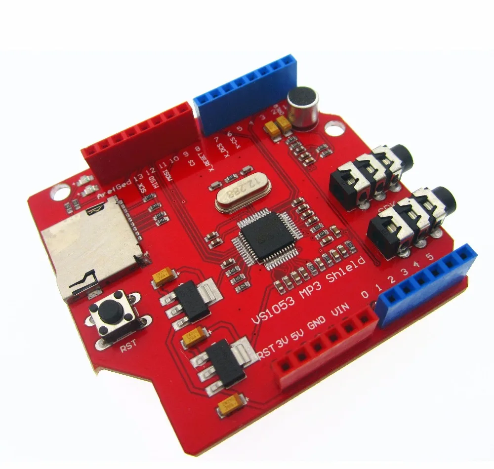 VS1053 VS1053B MP3 Module For UNO Breakout Board With SD Card Slot VS1053B Ogg Real-time Recording For UNO One