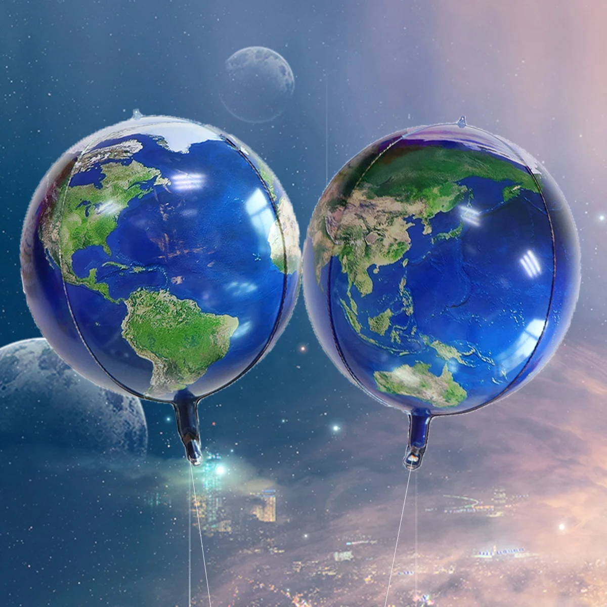 2pcs 4D Football Foil Balloons Stereoscopic Globe Basketball Children\'s Birthday Party Decoration Kid\'s Children\'s Day Gifts