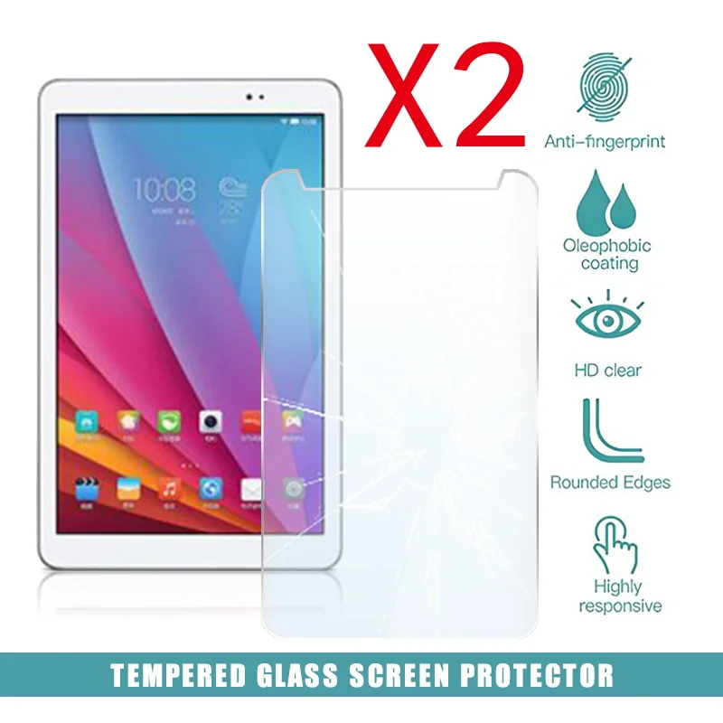 2Pcs Tablet Tempered Glass Screen Protector Cover for Huawei Honor T1 8.0 HD Eye Protection Anti-Screen Breakage Tempered Film