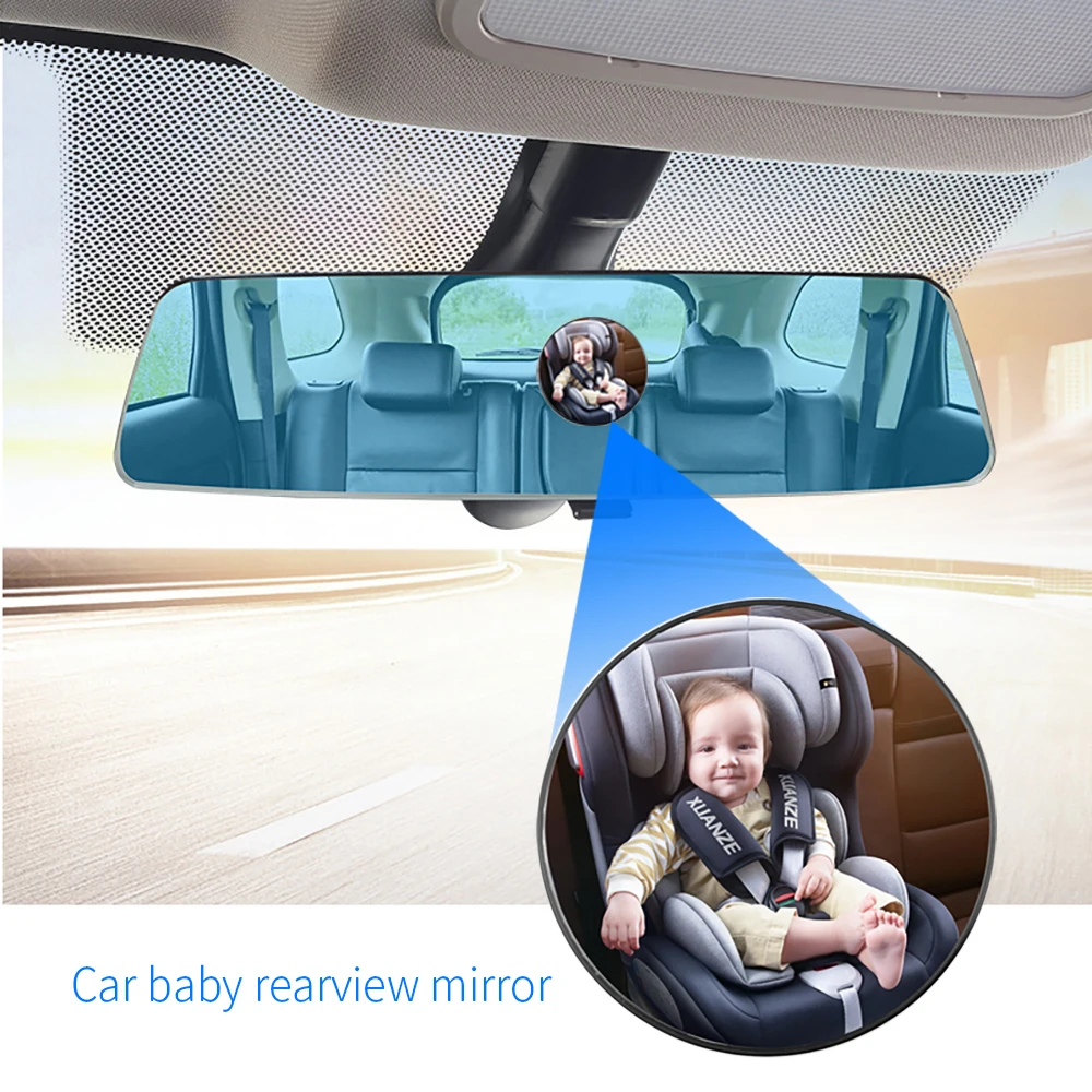 KEBIDUMEI Baby Car Mirror Car Safety View Back Seat Mirror Baby Facing Rear Ward Infant Care Square Safety Kids Monitor 17*17cm