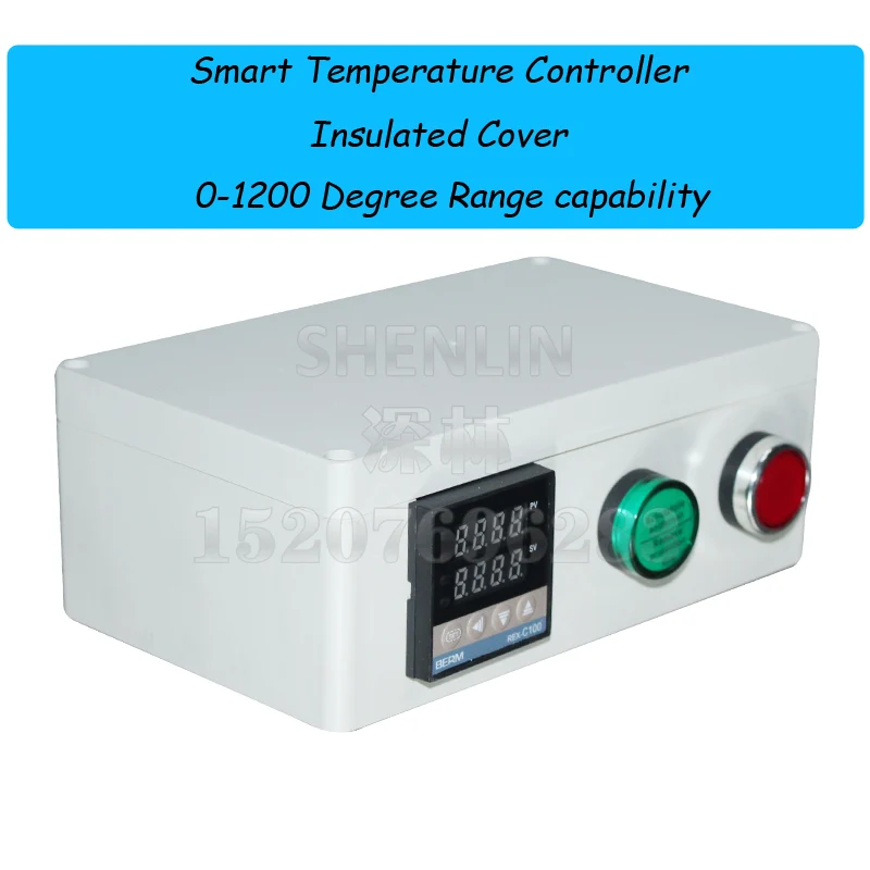 Temperature control case Thermocouple sensitive controller device 0-1200 degree ABS shell smart PID controller heating device