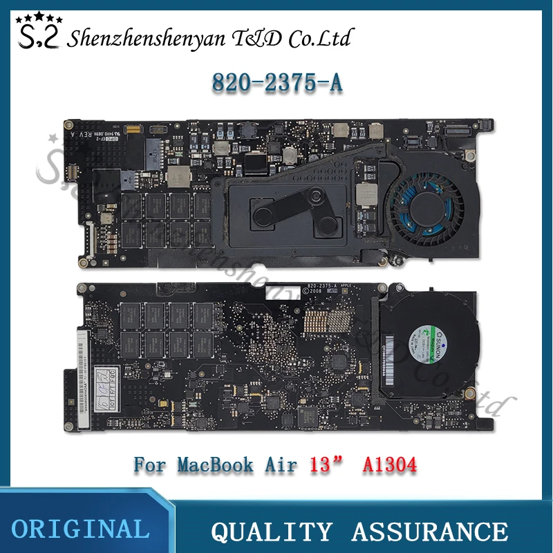 

A1304 Logic Board for macbook Air 13 2008 motherboard 820-2375-A 661-5198 21PJ1MB00F0 MC234LL/A MB234LL/A 1.86G SL940