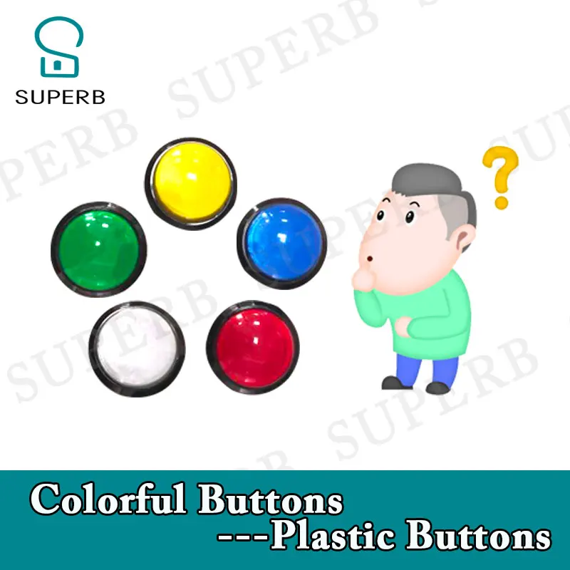 

Superb escape room game props colorful button prop plastic buttons press buttons in right sequence to run out secret room