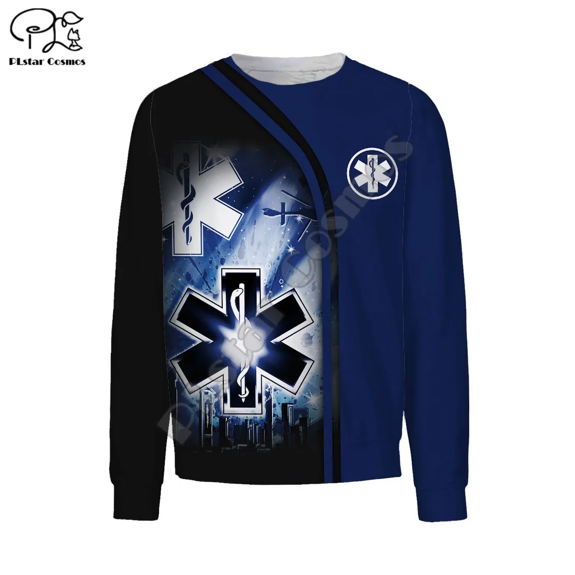 PLstar Cosmos EMS Emergency Medical Service 3D Printed Hoodies Sweatshirts Zip Hooded For Men/Women Casual Streetwear Style-E01