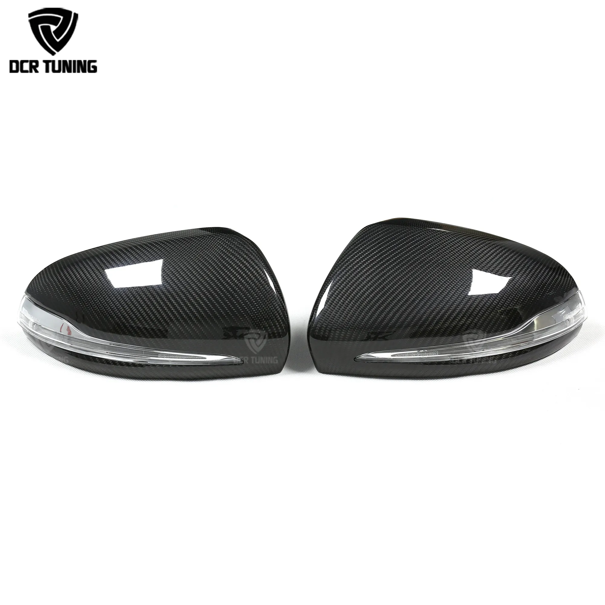 Dry Carbon Fiber Mirror Caps For RHD Mercedes Benz W205 W222 W213 W238 Matt Black Benz C S GLC E Class Replacement Red AMG Line