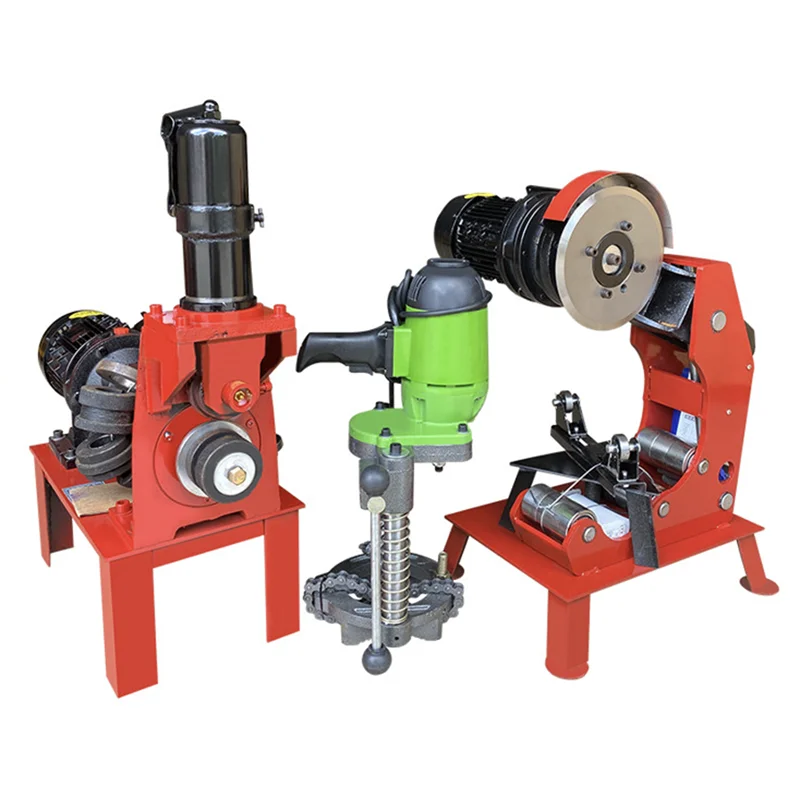 Pipe cutting machineElectricFire-fighting pipe cutter Automatic slotting and boring hydraulic rolling groove machine