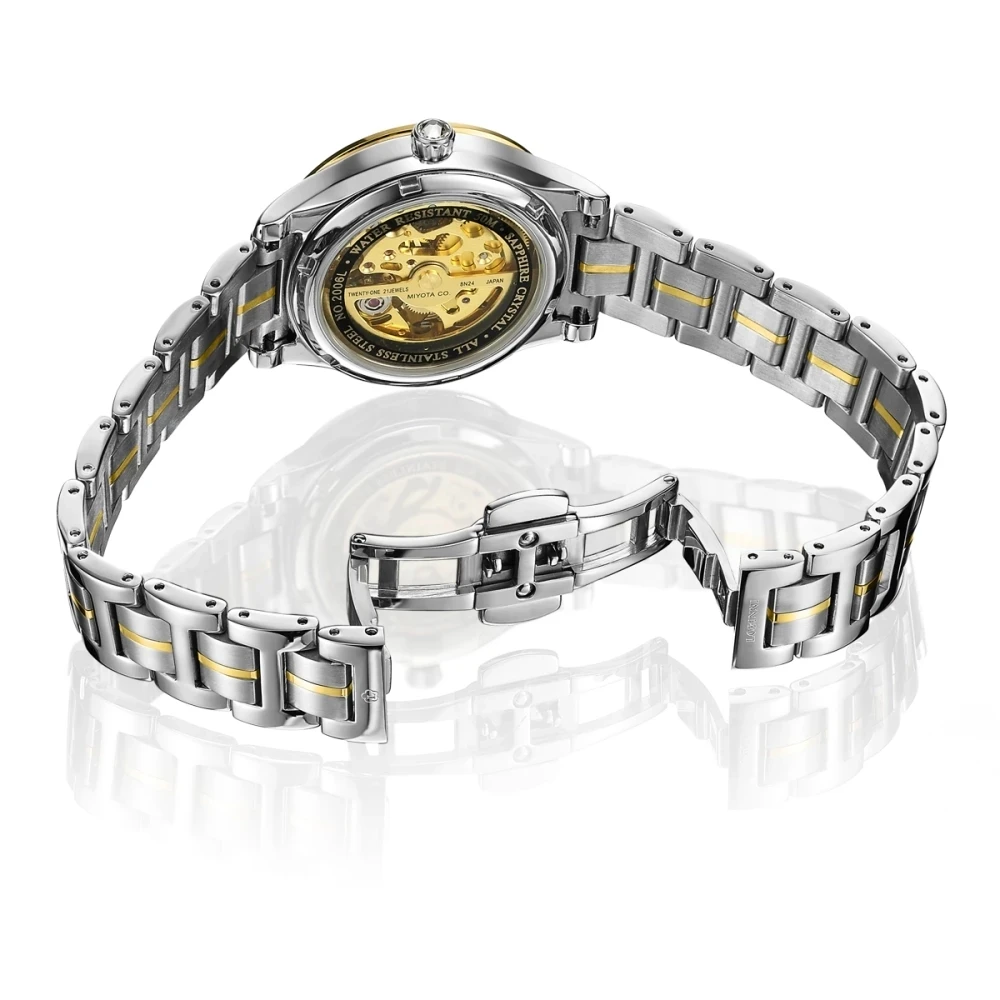 LOBINNI marka luksusowe modne zegarki damskie wodoodporna sukienka damska automatyczne zegarki mechaniczne Relogio Feminino