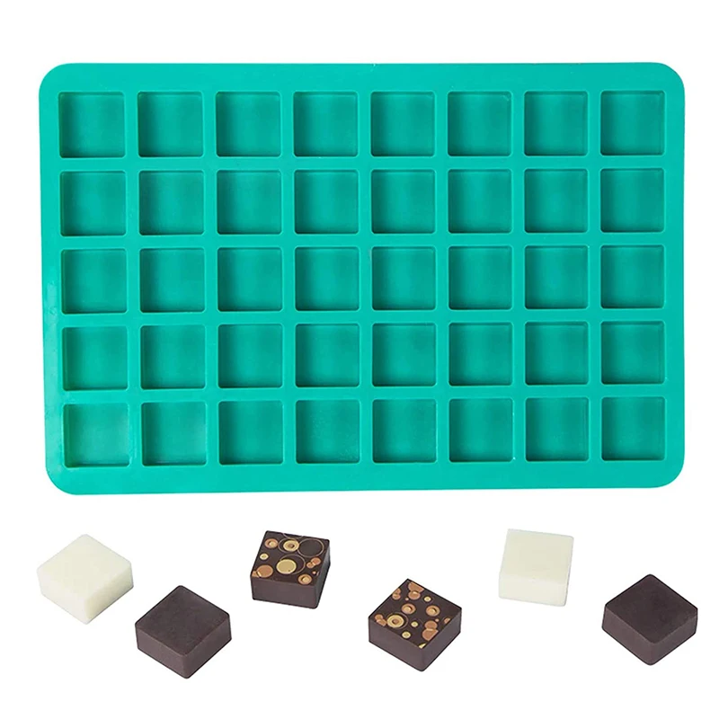 Square Candy Caramel Silicone Mold Ice Cube Tray Chocolate Truffles Moldes De Silicona Fat Bombs Gummy Mould Kitchen Accessories