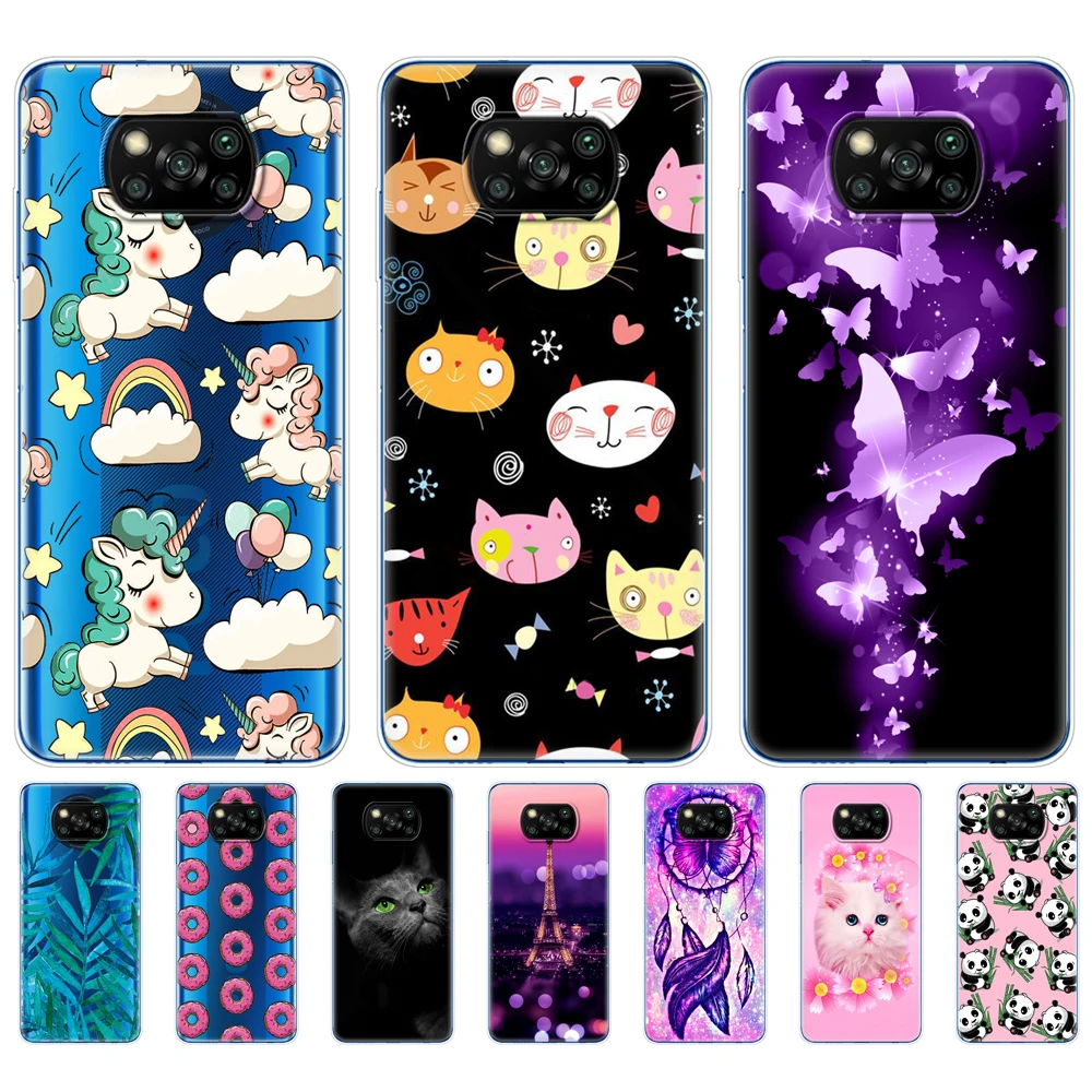 For Xiaomi Poco X3 NFC Case Silicon TPU Soft Back Phone Cover For POCO X3 Pro Coque Poco X 3 PocoX3 NFC 6.67\'\' Global POCOPHONE